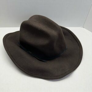 Scala 100 % Wool Outback Hat 4 Seasons Felt Brown Men's Large
